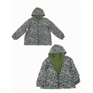 Women's camouflage jacket, street style, full zip hood, long sleeves, comfortable and fashionable long-sleeved outerwear.