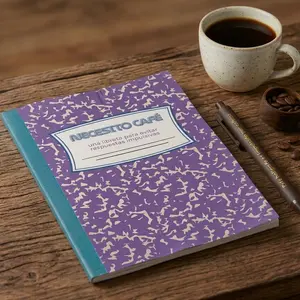 Libreta - Necesito café: Para evitar respuestas impulsivas | Diseño tipo composición