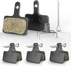 Pads, 4 Pairs  Semi-Metallic Bicycle  Pads,  Pad Fits for TRP Tektro Shimano Deore Br-M575 M515 T615 T675 M505 M416 M495 M395 M486, Disc  Pads for Mountain