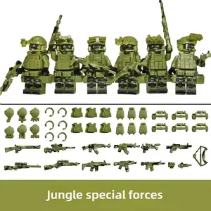 Children's Building Blocks Toy Mini Figure Humanoid Dolls Cartoon Character Birthday Gift Educational Playset for Kids