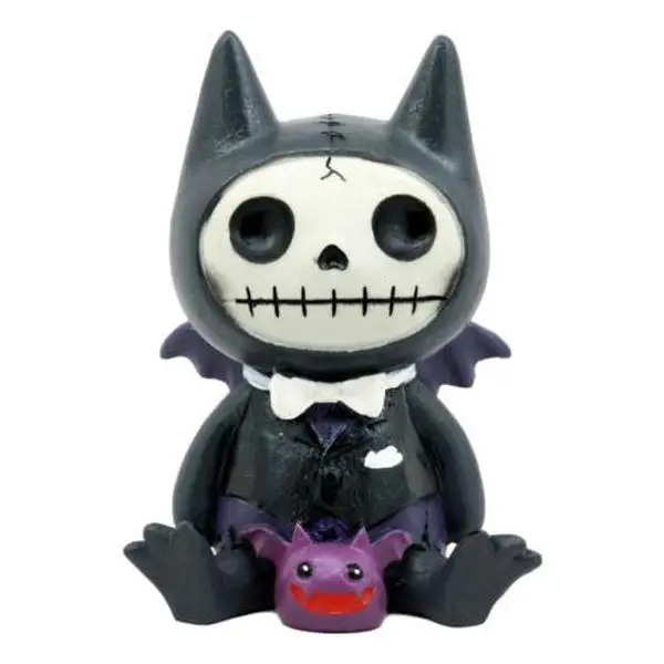 Ebros Exclusive Goth Hand-Painted Larger Furry Bones Count Dracula Vampire Flappy Skeleton Monster Figurine, New Addition to Furrybones Line, Gift for Loved Ones