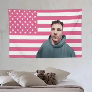 TREN TWINS Flag/Tapestry-Wall decor-Fan small for Room Indoor Decor Ornaments Celebrity USA Flag, Home Decor Banners Lightweight