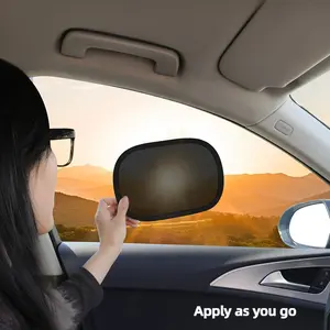 Two-Piece Set of Summer Car Mini Small Sunshade Static Film Leaves No Trace, Summer Car Side Window Sunshade