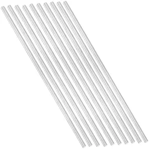 10 Pieces 1/4" Aluminum 6061 Round Rod 12" Long Solid T6511 Extruded Lathe Stock