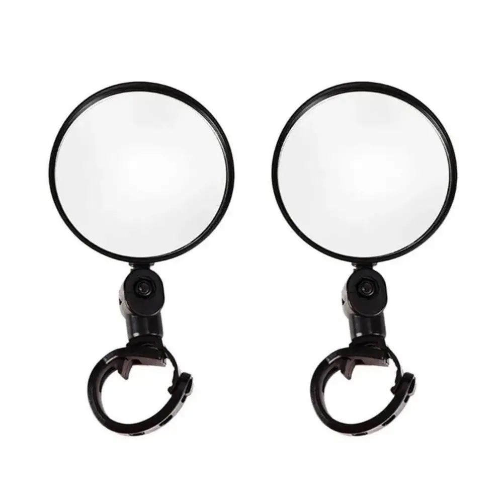 Two-pack of convex bicycle rearview mirrors, Bicycle accessories, Bike Accessory, suitable for mountain and road bike handlebars, wide-angle design, 5cm/8cm adjustable, high-definition lenses enhance vision, ideal for cycling, non-slip, stable structure