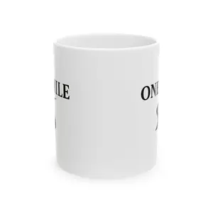 One Mile Road Map Ceramic Mug — Runner & Traveler Coffee Cup (11oz, 15oz)