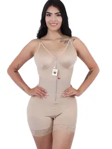Fajas Colombianas Shapewear for Women Tummy Control Full Shapewear Butt Lifter with Zipper Crotch FAJA COLOMBIANA DEPORTIVA CON CINTURILLA INCLUIDA