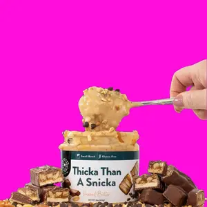 Thicka peanut butter is even thicker than Snicka, which is gluten-free. Dessert is an essential part of 2026!!!