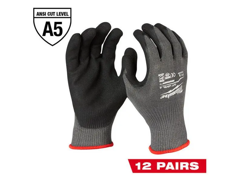 Milwaukee 48-22-8953B Cut Level 5 Nitrile Dipped Gloves - XL (12 Pack)