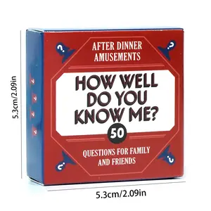 Mini Size 50 Cards Questions on World Geography & Culture, Family-Friendly Trivia Card Game, Portable Travel & Camping Fun, Party Game Cards