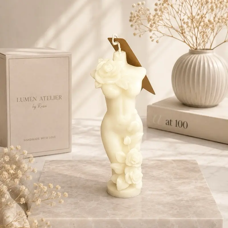 Eternal Bloom 100% Soy Wax Gardenia Candle, Floral Home Decor Item for Living Room Bedroom Ambiance