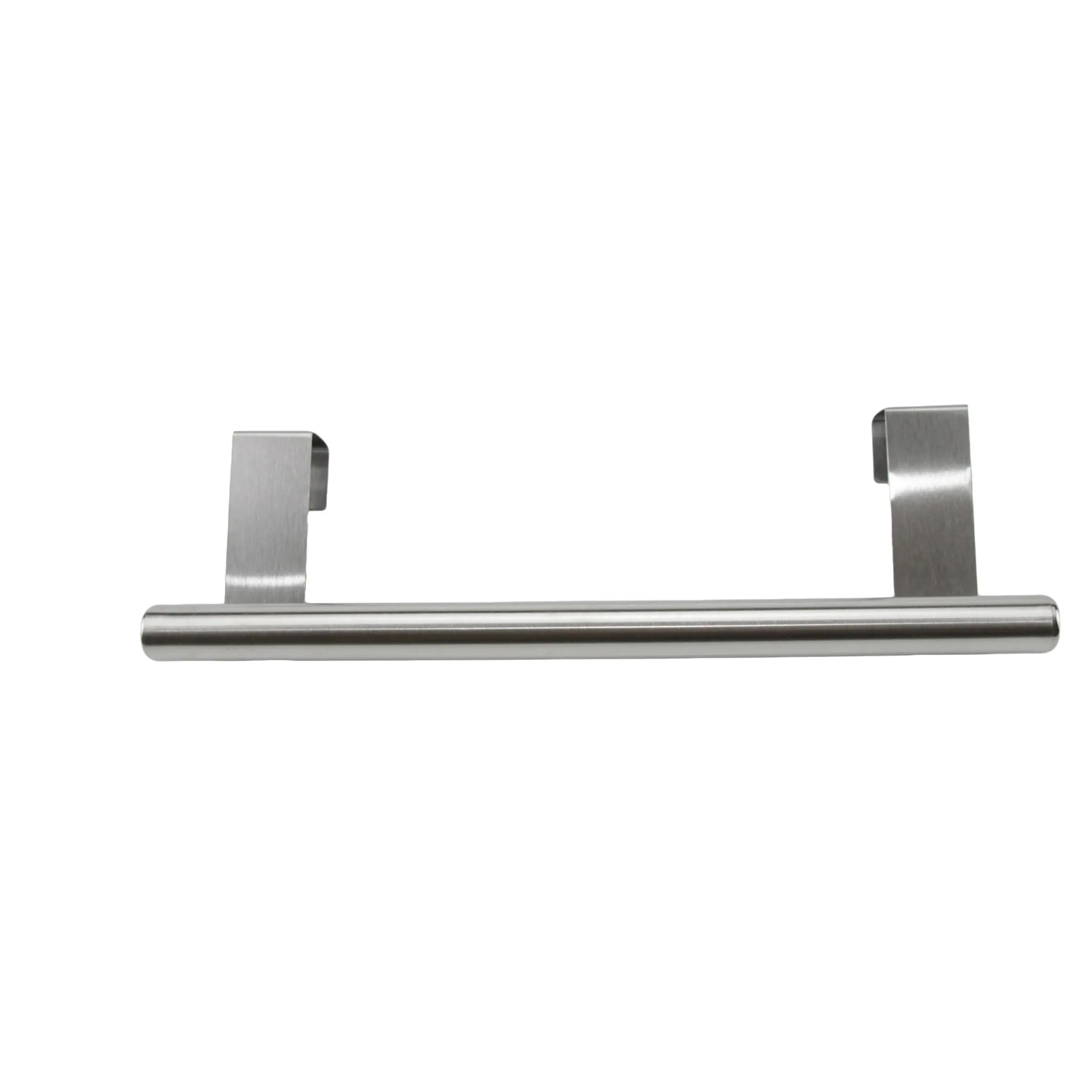 Stainless Steel Towel Rail, Kitchen & Bathroom Towel Bar, 2 Hooks, U Shaped Hook, over Cabinet Door, No Drilling, Handheld Towel Holder, Convenient Hook, Metal Towel Hooks, Bathroom Hooks For Towels