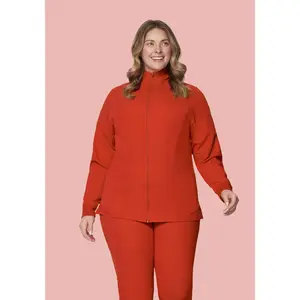 Women's Modern Scrub Jacket Rust Women's Modern Scrub Jacket Rust