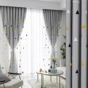 1pc Modern Minimalist Embroidered Sheer Fabric Curtains, Home Decoration Curtain, Nordic Style Bedroom Living Room Balcony Drapes, Lightweight Multi-Functional Curtains