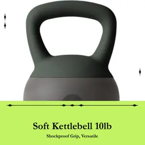YOTTOY Soft Kettlebells 10 lb kettlebell with Anti-Slip Base & Impact-Resistant Design - Perfect for Strength Training Kettlebells Weightlifting Personal Training