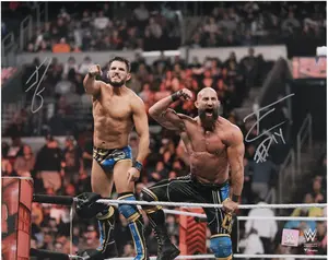 Tommaso Ciampa & Johnny Gargano WWE Autographed 16" x 20" DIY Entrance Photograph - Fanatics Authentic Certified