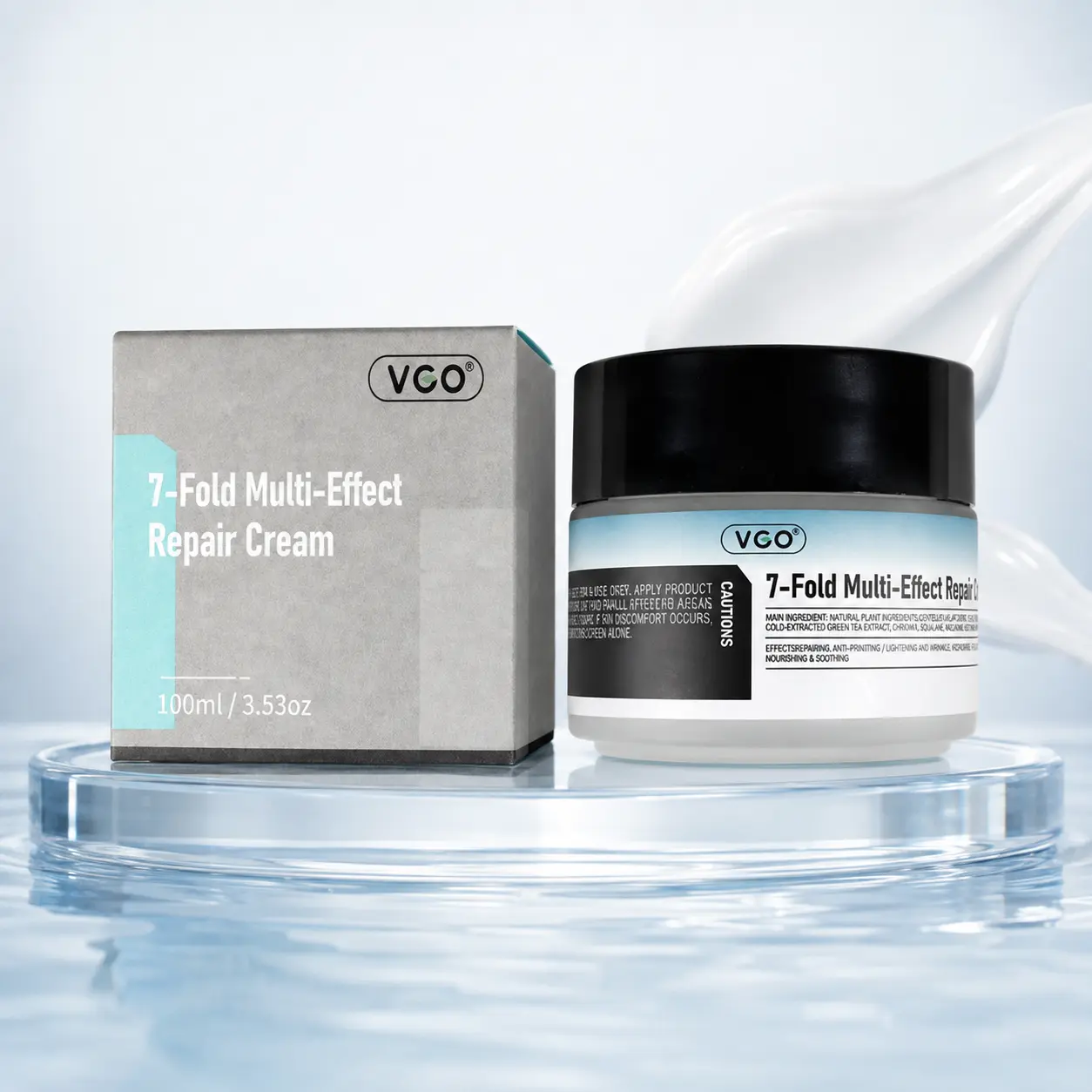 VGO Face & Body Moisturizing Cream, 7-in-1 Daily Hydration, Rich Creamy Formula for Dry, Rough-Feeling Skin, 100 ml