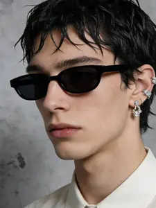 Men's Cat Eye Sunglasses, Trendy, Lightweight Durable Sunglasses, Lightweight Frame, Casual Style, Perfect for Daily Outdoors, All Seasons Wear, Plain Pattern