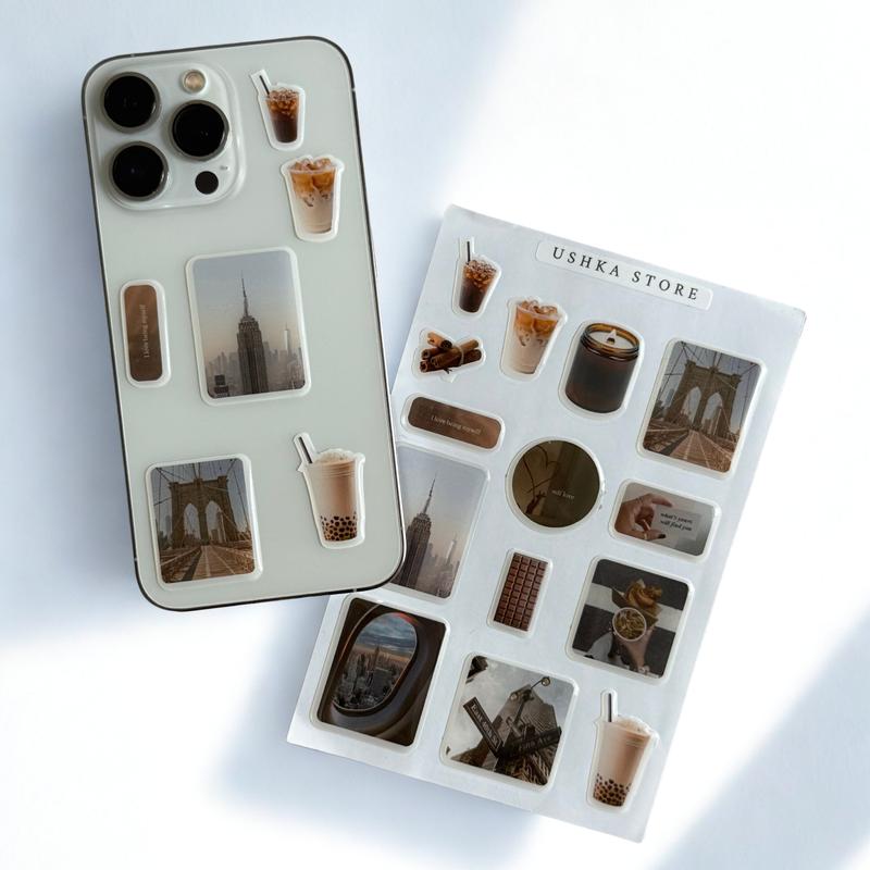 3D Epoxy Phone Stickers Set – Waterproof Domed Decals for Phone, Laptop Glossy Bubble Stickers