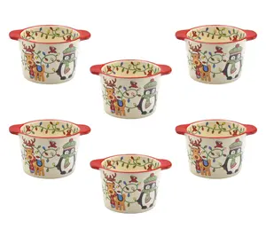 Temp-tations Seasonal Set of (6) 6oz Mini Cups Temp-tations Seasonal Set of (6) 6oz Mini Cups