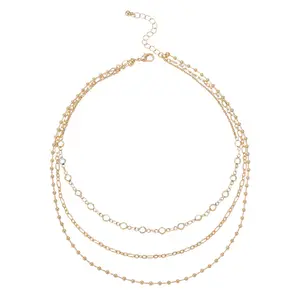 New stacked necklace, personalized chain, high-end feel, light luxury, collarbone chain for women