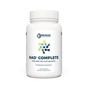 RENUE BY SCIENCE NAD⁺ Complete Liposomal Supplement for Energy, Cognitive Function, Memory & Healthy Aging 120 Capsules 2 Month Supply