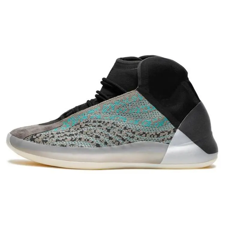 Adidas Yeezy Quantum Teal Blue' Cushioned Durable Mid Top Basketball Shoes Unisex G58864