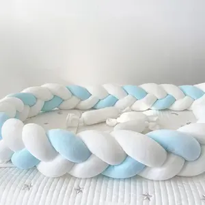 Handcrafted Twisted Braided Long Pillow with Soft Stitching, Multi-Position Anti-Collision Decor for Bedrooms & Living Rooms, Decorative, Cozy and Versatile for All Seasons