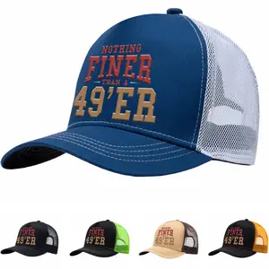 Trendy 49'er Cap Lightweight Adjustable 49'er Cap Men Women and Teens Baseball Cap Summer Adjustable Comfortable for Sports Outdoors and Daily Wear Casual Hat how to wear a beanie hats for men