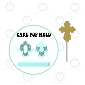 Baptism Cross Cake Pop Mold | Deluxe Cutter, Popper, and Tray Option
