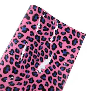 1 roll color smooth leopard artificial leather 12 ''x 53'' (30 cmx135cm) can be used for DIY handbags, wallets, home decoration earrings and other handicrafts