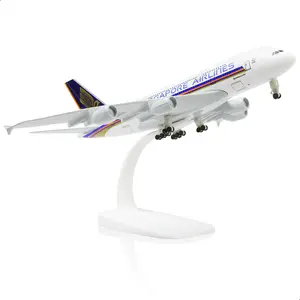 Airbus A380 Singapore Airlines 1/300 Scale Diecast Model Plane 19CM Landing Gear 