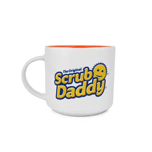 Scrub Daddy Logo Ceramic Mug - Reusable Coffee Cup - Drinkware Washable