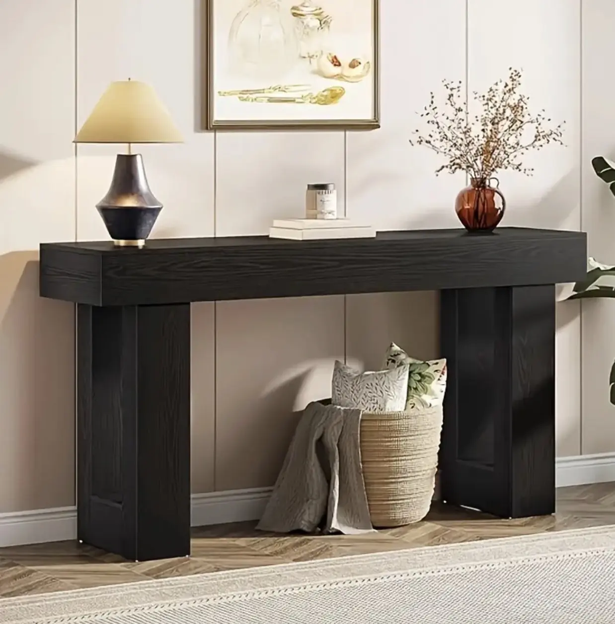 Wooden console table