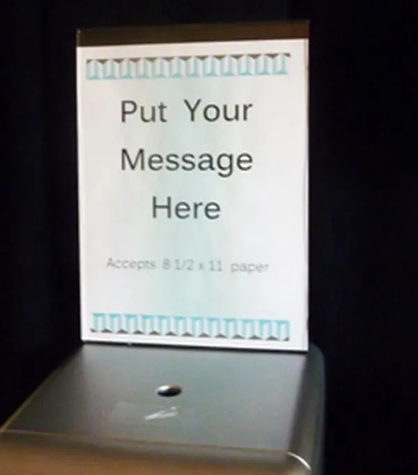 Clean Holdings 70010 Acrylic Sign Holder-Custom Fit to TCS