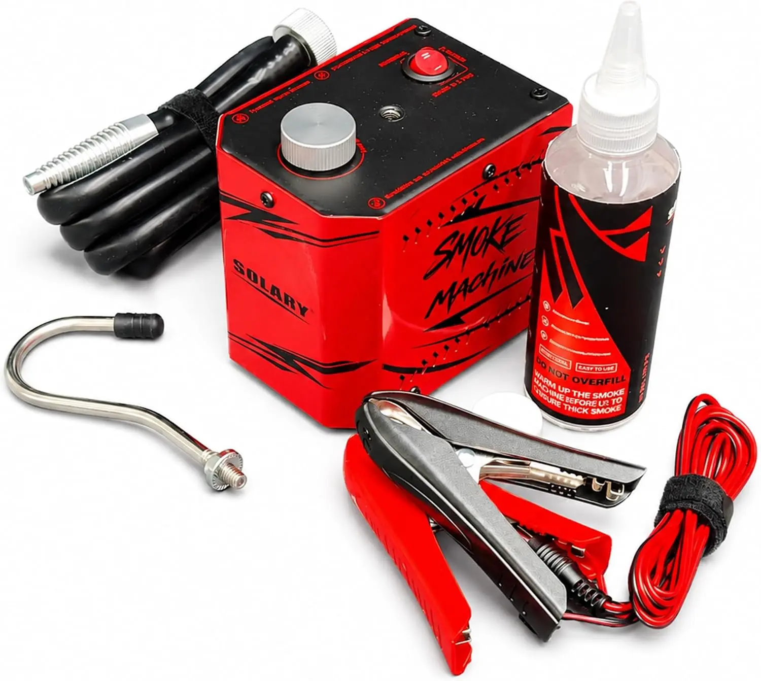 Solary Portable Automotive Vacuum Smoke Machine - 5 PSI Leak Detector, Quick Scan Engine/Exhaust System Leak Check in Minutes, Essential Pre-Purchase Inspection Tool for Used Car Buyers, Leak Detection, Portable Unit