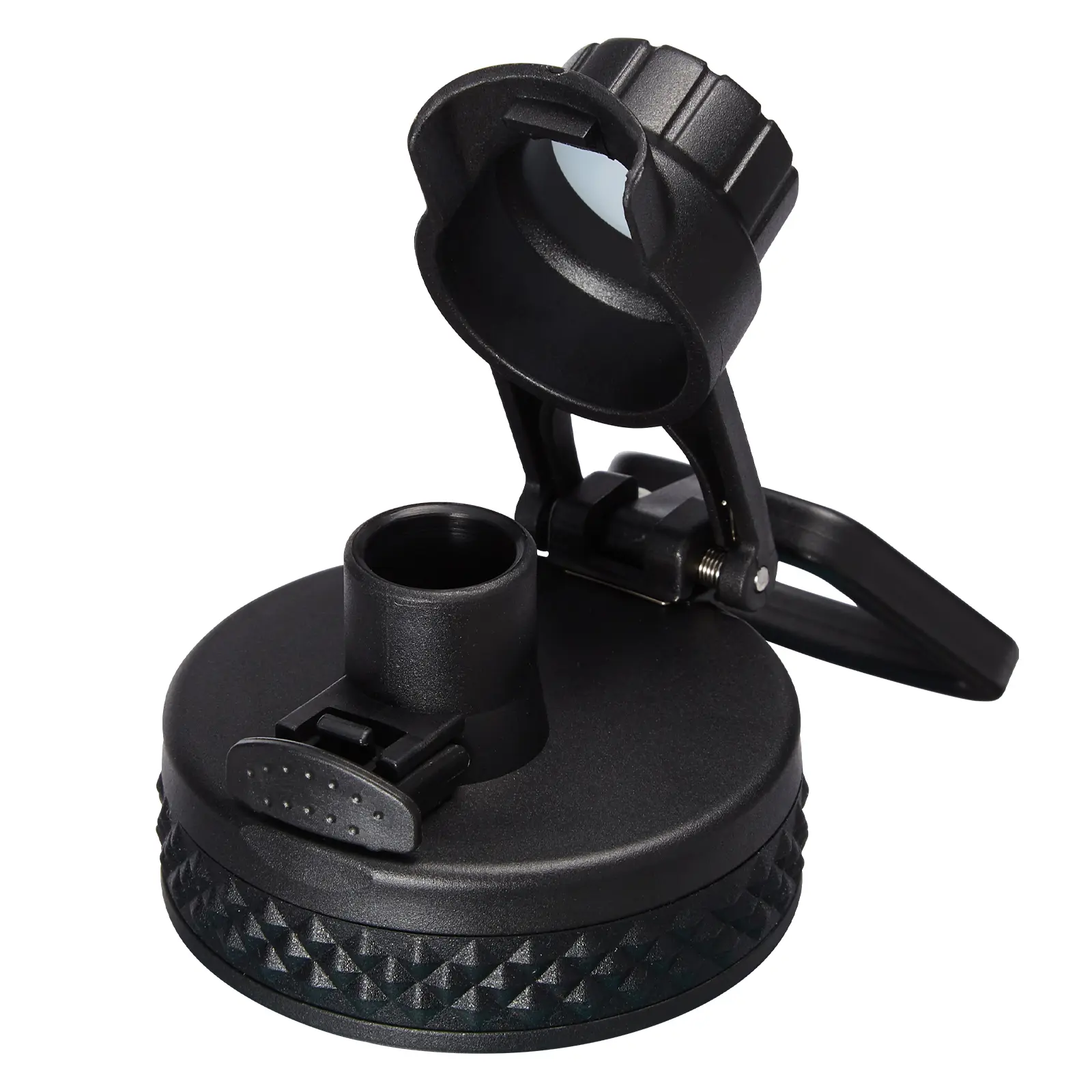 Auto Spout Straw Lid with Button Lock - 2.22in Wide Mouth Drinkware Accessory Replacement Flip Lid, Leak-Proof, High Flow Rate, Flexible Handle for Easy Carrying, On-The-Go