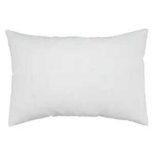 212 MAIN 13x20 in White Cotton Duck Feather Pillow Insert, Ultra-Soft, Durable, Luxurious Fluffy Bedding Pillow Core for Bedroom Linens