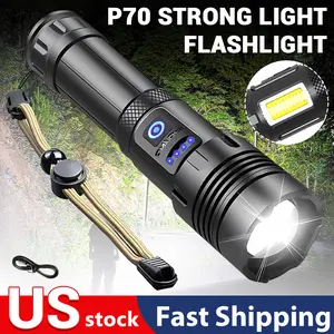 Super XHP120 Powerful Led Flashlight XHP90 High Power Torch Light Rechargeable Tactical Flashlight 18650 Usb Camping Lamp