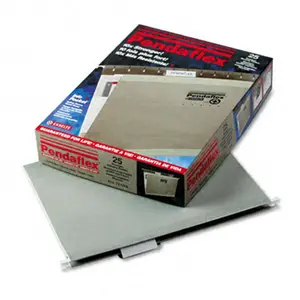 Pendaflex  Reinforced Hanging File Folders- Kraft- Letter- Gray- 25/Box