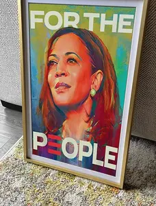 Kamala Harris For The People 2024 Election President Poster, Womens Power,