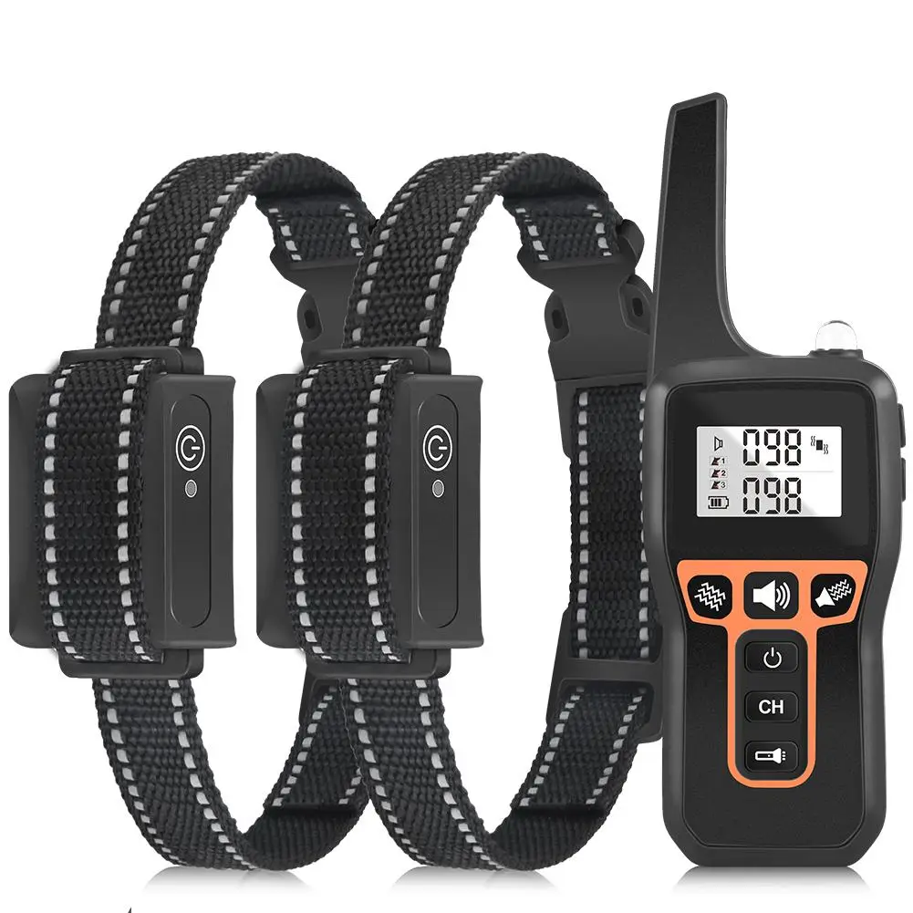 New Intelligent Remote Control Dog Trainer, Remote Control Vibration No Shock Collar, Waterproof Barking Stop Equipment For Training Dogs, Halloween G