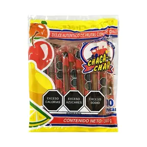 Chaca Chaca Bar (10 Pieces), Original Tamarindo Fruit Chili Candy Bar, Mexican Candy, Dulces Mexicanos, Spicy, Sweet, Tangy, Savory, Chili