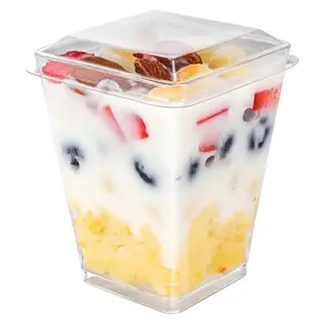 5oz Mini Dessert Cups with Lids – 50 Pack Parfait, Pudding & Shooter Cups (Bowls)