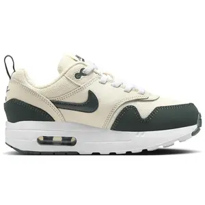 Little Kid's Nike Air Max 1 Easyon Pale Ivry/Vntge Grn-Wht (DZ3308 107)