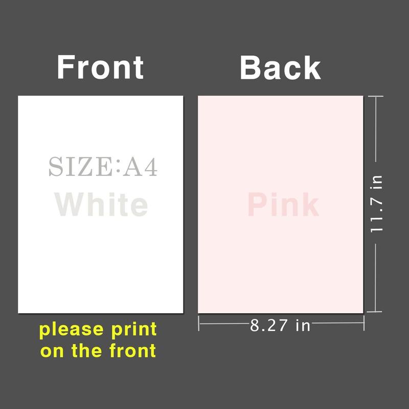 A4 100 Sheets Sublimation Paper 8.2x11 for Inkjet Heat Transfer Mugs Tumblers