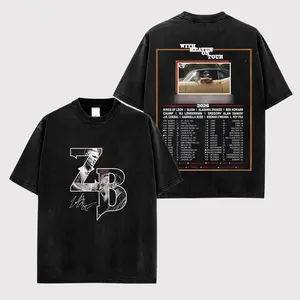 ZB With Heaven on Tour Premium Cotton T-Shirt, With Heaven on Tour Shirt, Vintage Country Music T Shirt, Country Concert Merch, Aesthetic Streetwear Concert Outfit Gift