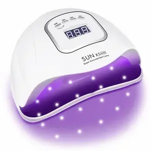 120W UV LED Nail Lamp for Gel Nails, 45 LED Beads Nail Dryer with Auto Sensor, Fast Curing Nail Light for Home Salon Manicure and Pedicure