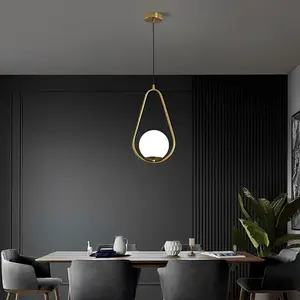 Nordic Style Ceiling Pendant Light, Modern Simple E27 Socket, Adjustable Hanging Lamp for Kitchen Island, Dining Table, Living Room, Bedroom