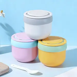 High-quality outdoor and indoor plastic, stainless steel exquisite soup bowls, lunch boxes, tableware spoons, insulated lunch boxes, breakfast cups, and soup cups, essential for families, office workers, students, and children